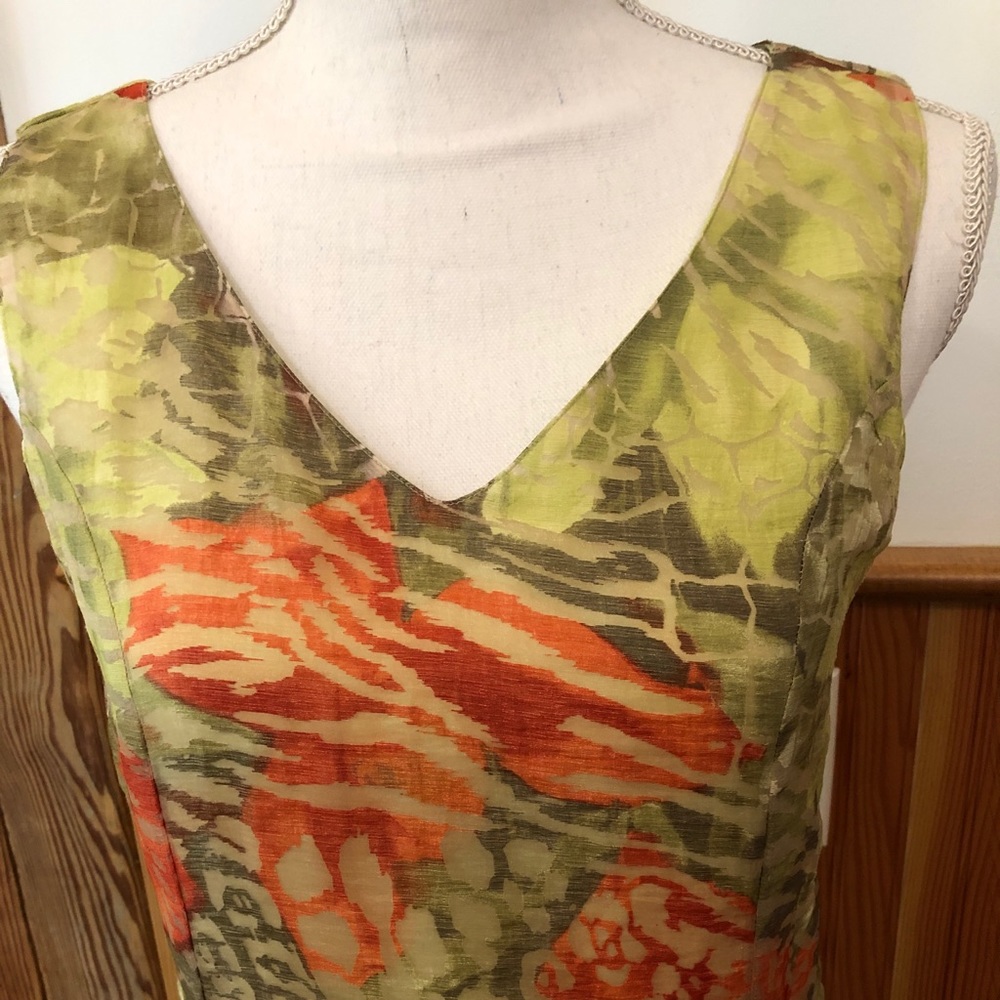 CHIANTI Flowy Chiffon Layered Dress